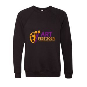 Unisex Sponge Fleece Raglan Crewneck Sweatshirt Thumbnail
