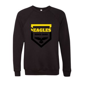 Unisex Sponge Fleece Raglan Crewneck Sweatshirt Thumbnail