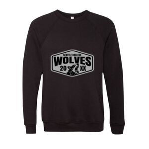 Unisex Sponge Fleece Raglan Crewneck Sweatshirt Thumbnail