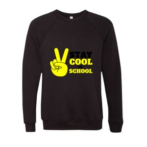Unisex Sponge Fleece Raglan Crewneck Sweatshirt Thumbnail