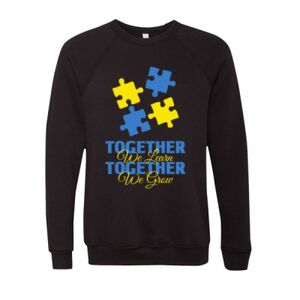 Unisex Sponge Fleece Raglan Crewneck Sweatshirt Thumbnail