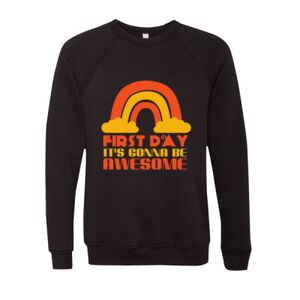Unisex Sponge Fleece Raglan Crewneck Sweatshirt Thumbnail