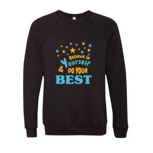 Unisex Sponge Fleece Raglan Crewneck Sweatshirt Thumbnail
