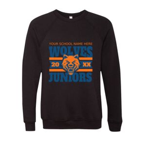 Unisex Sponge Fleece Raglan Crewneck Sweatshirt Thumbnail