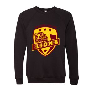 Unisex Sponge Fleece Raglan Crewneck Sweatshirt Thumbnail