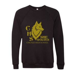 Unisex Sponge Fleece Raglan Crewneck Sweatshirt Thumbnail
