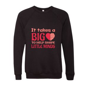 Unisex Sponge Fleece Raglan Crewneck Sweatshirt Thumbnail