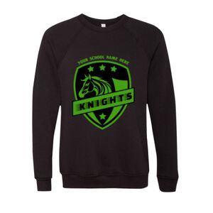 Unisex Sponge Fleece Raglan Crewneck Sweatshirt Thumbnail