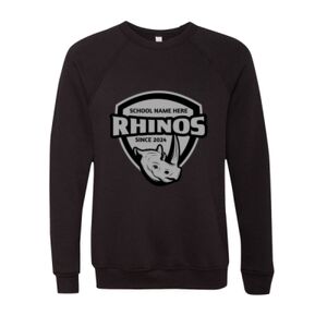 Unisex Sponge Fleece Raglan Crewneck Sweatshirt Thumbnail