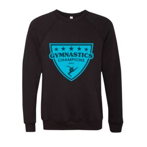 Unisex Sponge Fleece Raglan Crewneck Sweatshirt Thumbnail