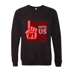 Unisex Sponge Fleece Raglan Crewneck Sweatshirt Thumbnail