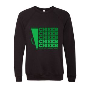 Unisex Sponge Fleece Raglan Crewneck Sweatshirt Thumbnail