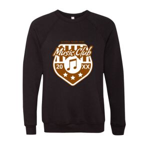 Unisex Sponge Fleece Raglan Crewneck Sweatshirt Thumbnail