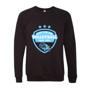 Unisex Sponge Fleece Raglan Crewneck Sweatshirt Thumbnail