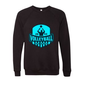Unisex Sponge Fleece Raglan Crewneck Sweatshirt Thumbnail
