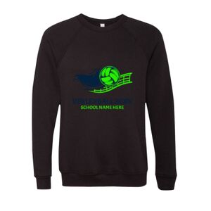 Unisex Sponge Fleece Raglan Crewneck Sweatshirt Thumbnail