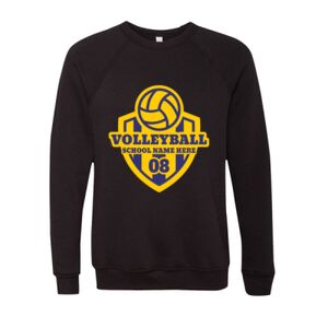 Unisex Sponge Fleece Raglan Crewneck Sweatshirt Thumbnail