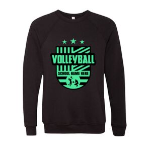 Unisex Sponge Fleece Raglan Crewneck Sweatshirt Thumbnail