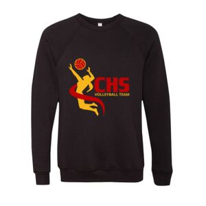 Unisex Sponge Fleece Raglan Crewneck Sweatshirt Thumbnail