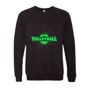 Unisex Sponge Fleece Raglan Crewneck Sweatshirt Thumbnail