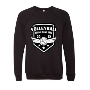 Unisex Sponge Fleece Raglan Crewneck Sweatshirt Thumbnail