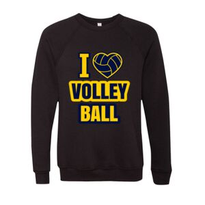 Unisex Sponge Fleece Raglan Crewneck Sweatshirt Thumbnail