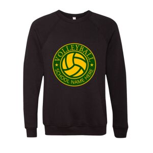 Unisex Sponge Fleece Raglan Crewneck Sweatshirt Thumbnail