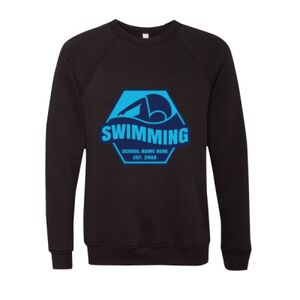 Unisex Sponge Fleece Raglan Crewneck Sweatshirt Thumbnail