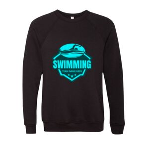 Unisex Sponge Fleece Raglan Crewneck Sweatshirt Thumbnail