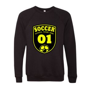 Unisex Sponge Fleece Raglan Crewneck Sweatshirt Thumbnail