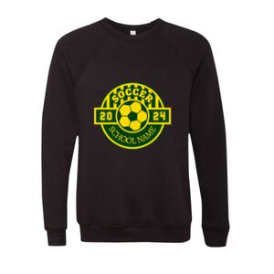 Unisex Sponge Fleece Raglan Crewneck Sweatshirt Thumbnail