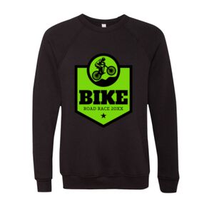 Unisex Sponge Fleece Raglan Crewneck Sweatshirt Thumbnail
