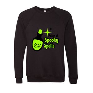 Unisex Sponge Fleece Raglan Crewneck Sweatshirt Thumbnail