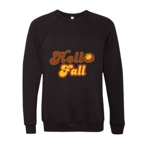 Unisex Sponge Fleece Raglan Crewneck Sweatshirt Thumbnail