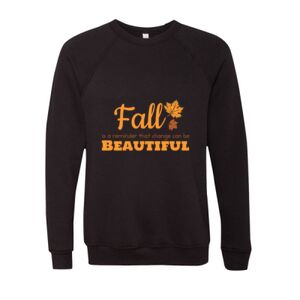 Unisex Sponge Fleece Raglan Crewneck Sweatshirt Thumbnail