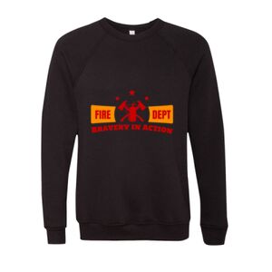 Unisex Sponge Fleece Raglan Crewneck Sweatshirt Thumbnail
