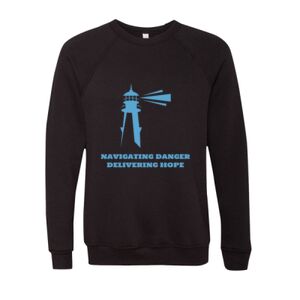 Unisex Sponge Fleece Raglan Crewneck Sweatshirt Thumbnail