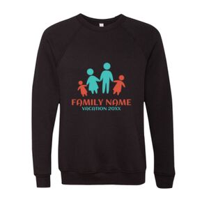 Unisex Sponge Fleece Raglan Crewneck Sweatshirt Thumbnail