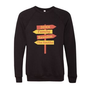Unisex Sponge Fleece Raglan Crewneck Sweatshirt Thumbnail