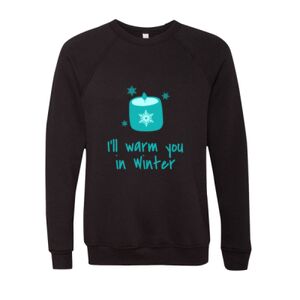 Unisex Sponge Fleece Raglan Crewneck Sweatshirt Thumbnail