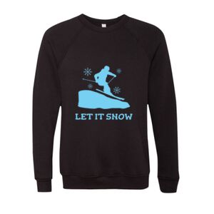 Unisex Sponge Fleece Raglan Crewneck Sweatshirt Thumbnail