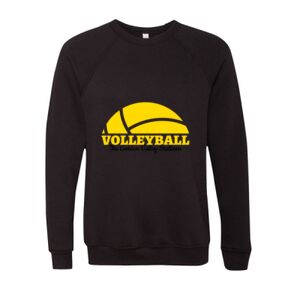 Unisex Sponge Fleece Raglan Crewneck Sweatshirt Thumbnail