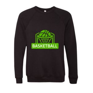 Unisex Sponge Fleece Raglan Crewneck Sweatshirt Thumbnail