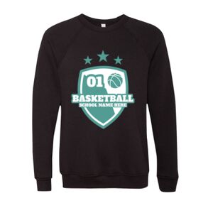 Unisex Sponge Fleece Raglan Crewneck Sweatshirt Thumbnail