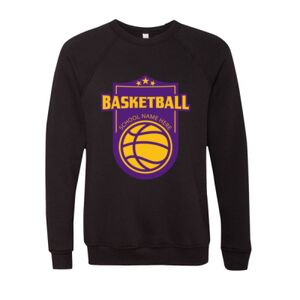 Unisex Sponge Fleece Raglan Crewneck Sweatshirt Thumbnail