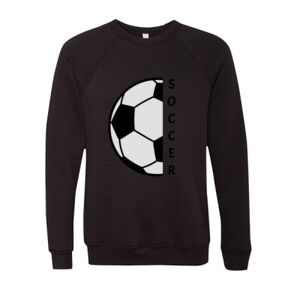 Unisex Sponge Fleece Raglan Crewneck Sweatshirt Thumbnail