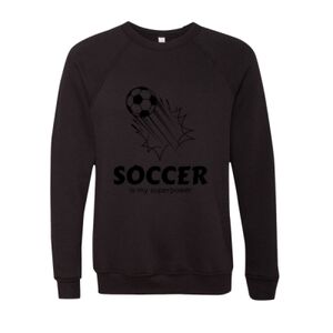 Unisex Sponge Fleece Raglan Crewneck Sweatshirt Thumbnail