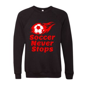 Unisex Sponge Fleece Raglan Crewneck Sweatshirt Thumbnail
