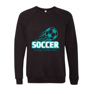 Unisex Sponge Fleece Raglan Crewneck Sweatshirt Thumbnail