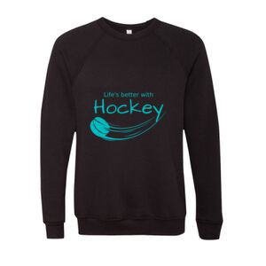 Unisex Sponge Fleece Raglan Crewneck Sweatshirt Thumbnail